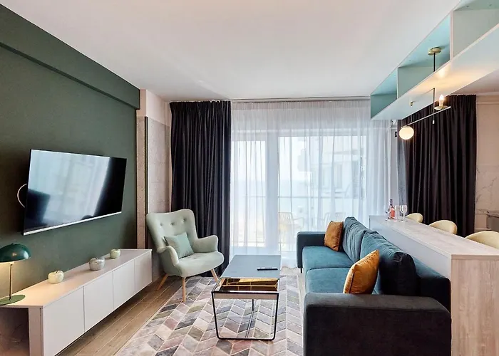 דירה Vogue Sunrise View - Jacuzzi And Sauna Infinity *